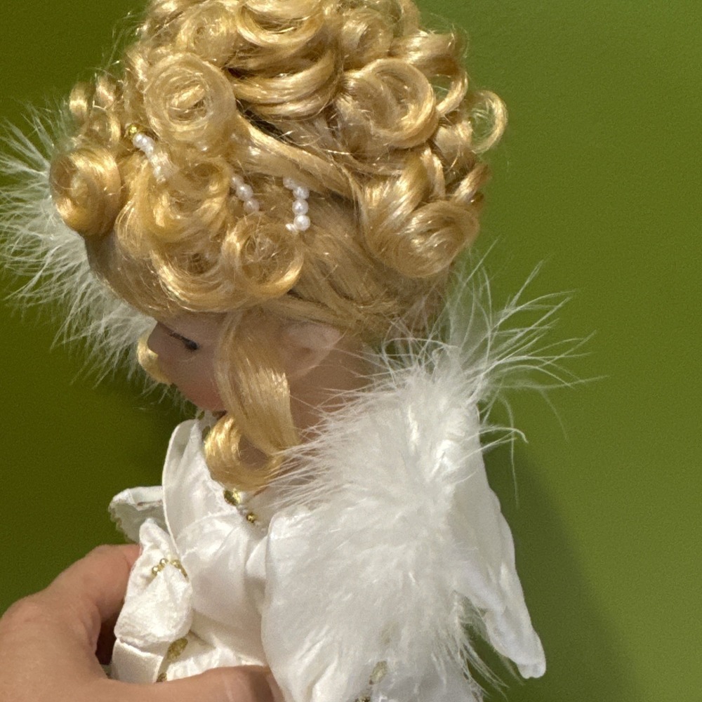 Heritage Signature Collection Savannah Doll Blonde Angel Bride Doll CoA Harp - Picture 9 of 16